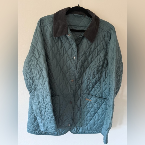 Barbour Annandale Quilt Jacket - Eucalyptus Womens Size US 14 - Picture 3 of 5